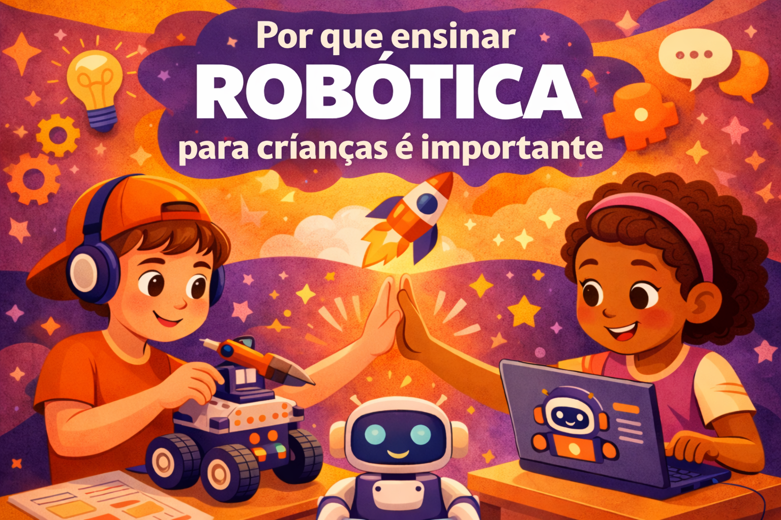 Artigo sobre por que ensinar robótica para crianças é importante