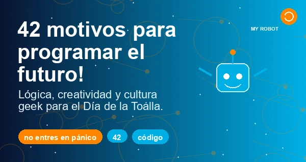 Robótica educativa en un escenario espacial inspirado en La Guía del autoestopista galáctico