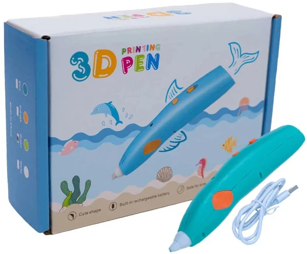 Caneta Impressora 3D com filamento e moldes da Maker Store